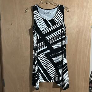 NWT Soma Monochrome Striped Top